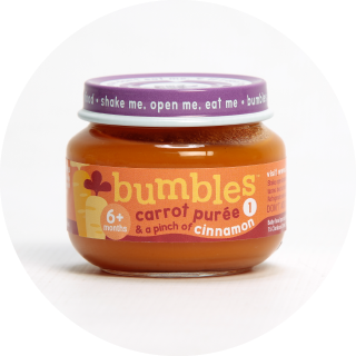 Bumbles™ Baby Food Range : Carrot Purée with a pinch of Cinnamon