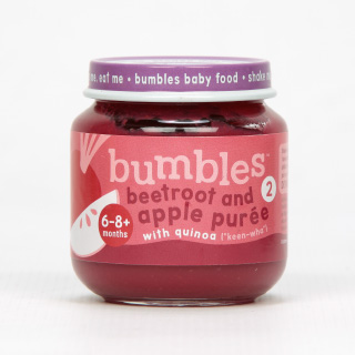 Bumbles Baby Food Beetroot and apple puree with quinoa